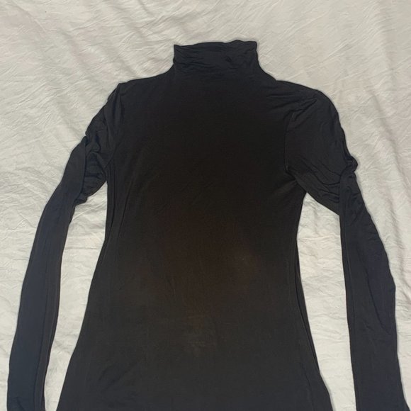 Babaton Olive Green Mock Neck Long-sleeved Shirt - Picture 2 of 2